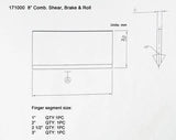 Combinaison manuelle de mini cisaillement/frein de 8 pouces, machine de cisaillement de freins de tôle 