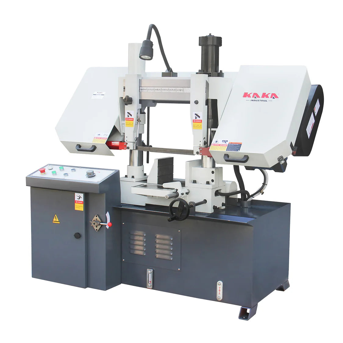 KAKA Industrial TBK-11 Double Column Band Saw, Hydraulic downfeed control, Max cutting capacity 11 inch with 230V 3PH motor