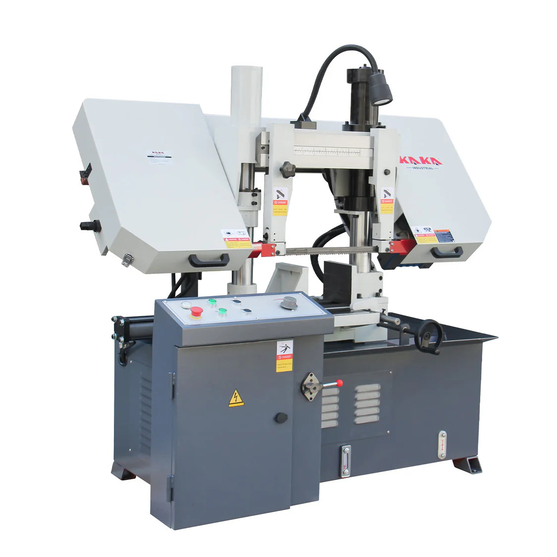 KAKA Industrial TBK-11 Double Column Band Saw, Hydraulic downfeed control, Max cutting capacity 11 inch with 230V 3PH motor