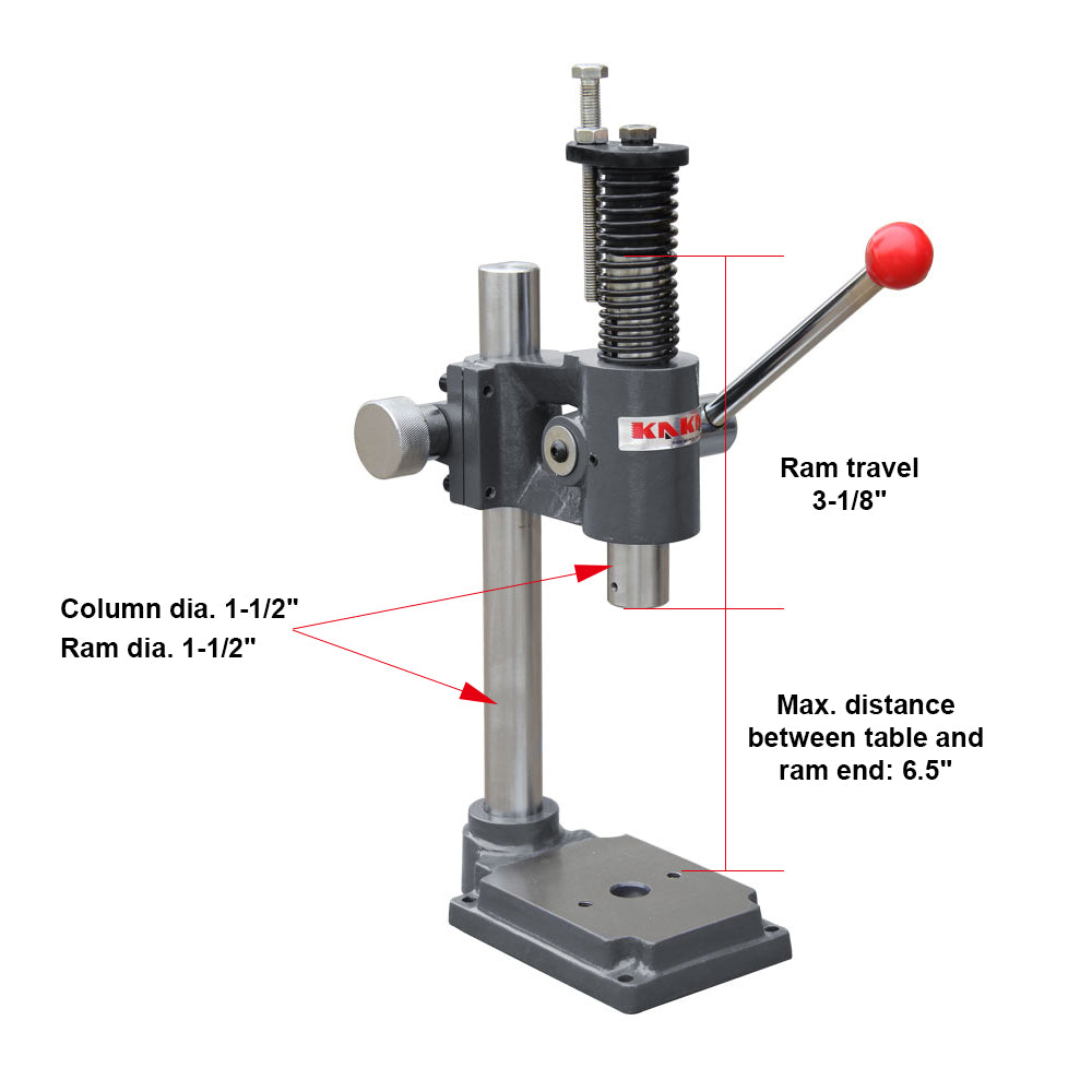 AP-2S 2 Ton Arbor Press, Adjust Press Height Jewelry Tools