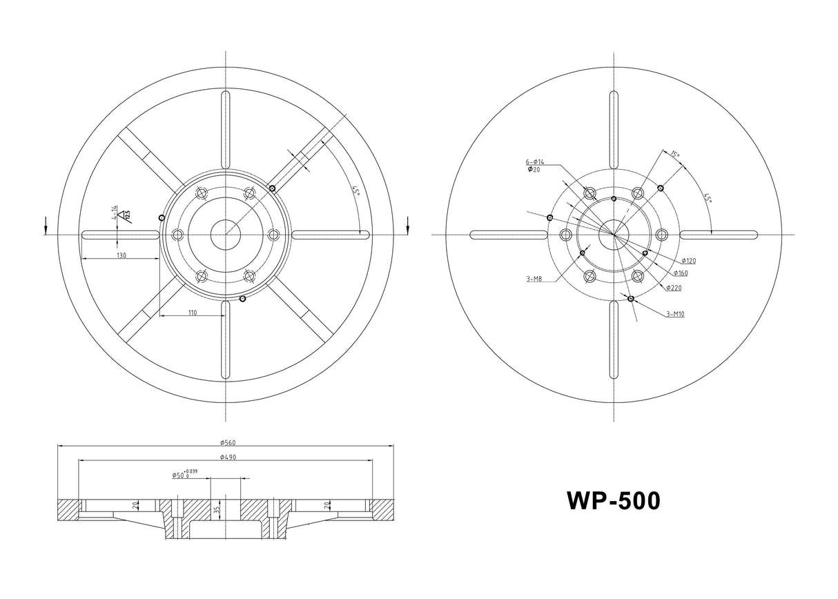 Kaka Industrial WP-500 Welding Positioner, 1102lb Tilt angle -45°-90º, Rotation motor 400W ,Rotation speed 0-5 RPM Stepless Speed Control Welder Positioning Machine 110V-60HZ-1PH