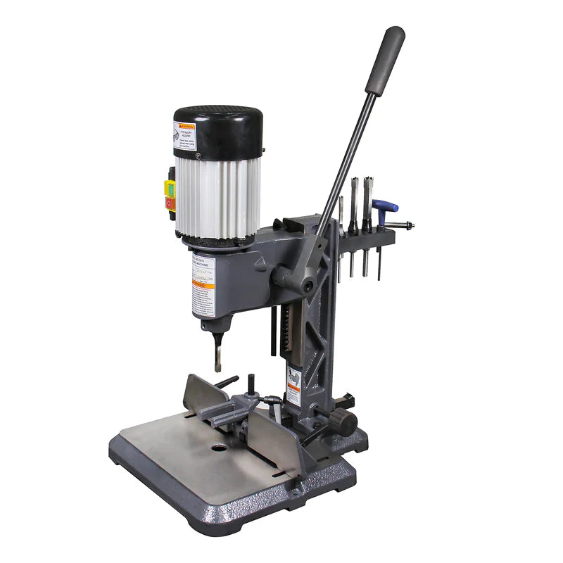 Kaka industrial MS-3816 Woodworking Mortise Machine, 1/2 HP, 1725RPM Powermatic Mortiser With Chisel Bit Sets, Benchtop Mortising Machine, For Making Round Holes Square Holes, Or Special Square Holes In Wood